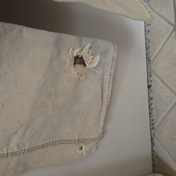 Key brand distressed overalls. Vintage, 100% cotton. W36 x L34. - Picture 4 of 10